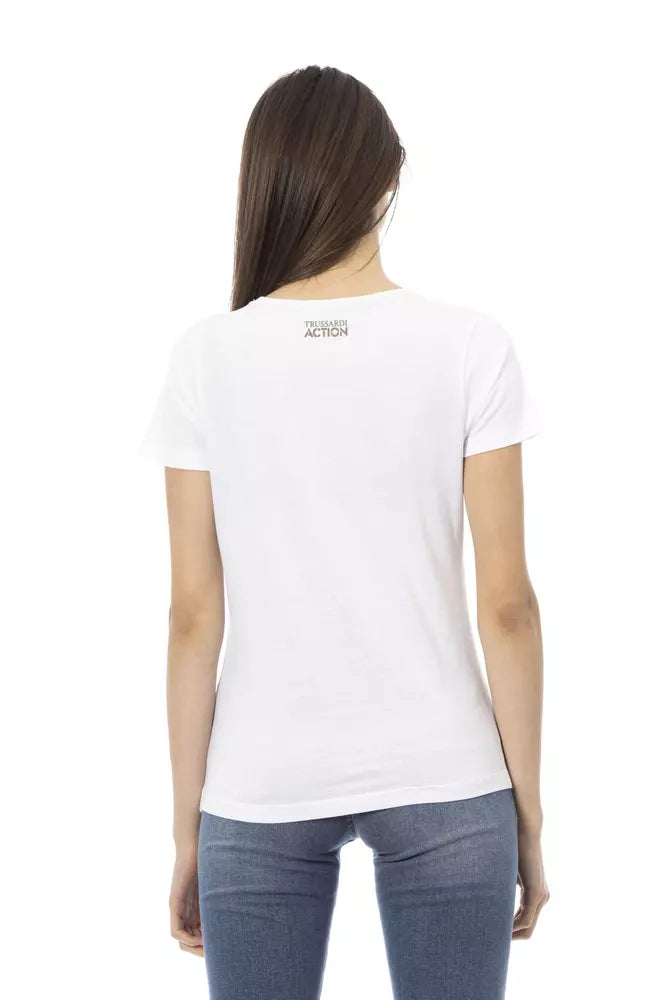 White Cotton Women's Top - SEHABRANDS