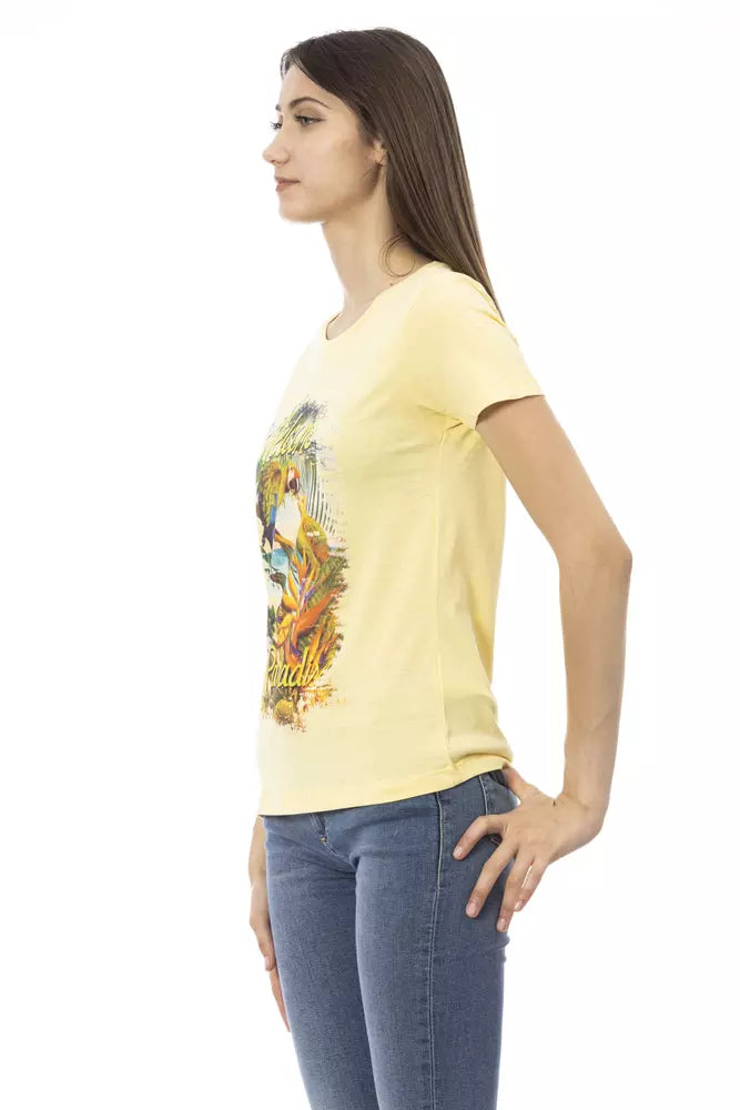 Yellow Cotton Women Top - SEHABRANDS