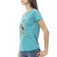 Light Blue Cotton Women Top - SEHABRANDS