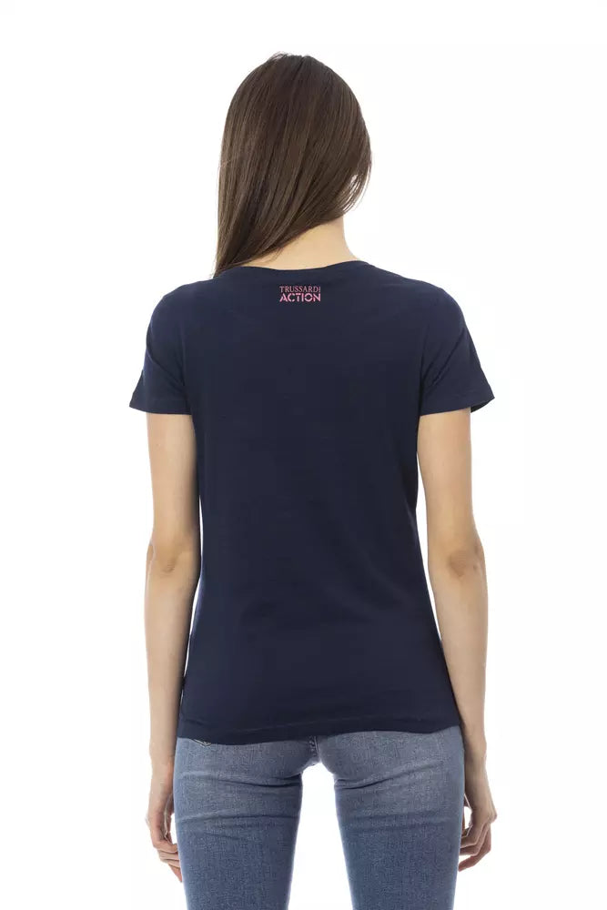 Blue Cotton Women Top - SEHABRANDS