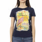 Blue Cotton Women T-Shirt - SEHABRANDS