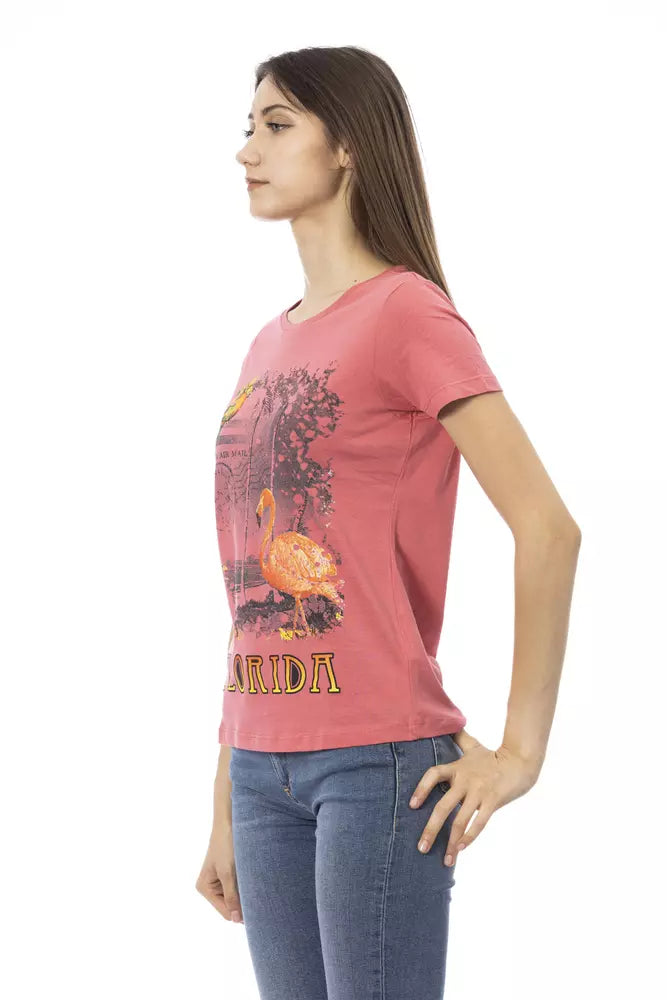 Pink Cotton Women Top - SEHABRANDS