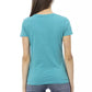 Light Blue Cotton Women Top - SEHABRANDS