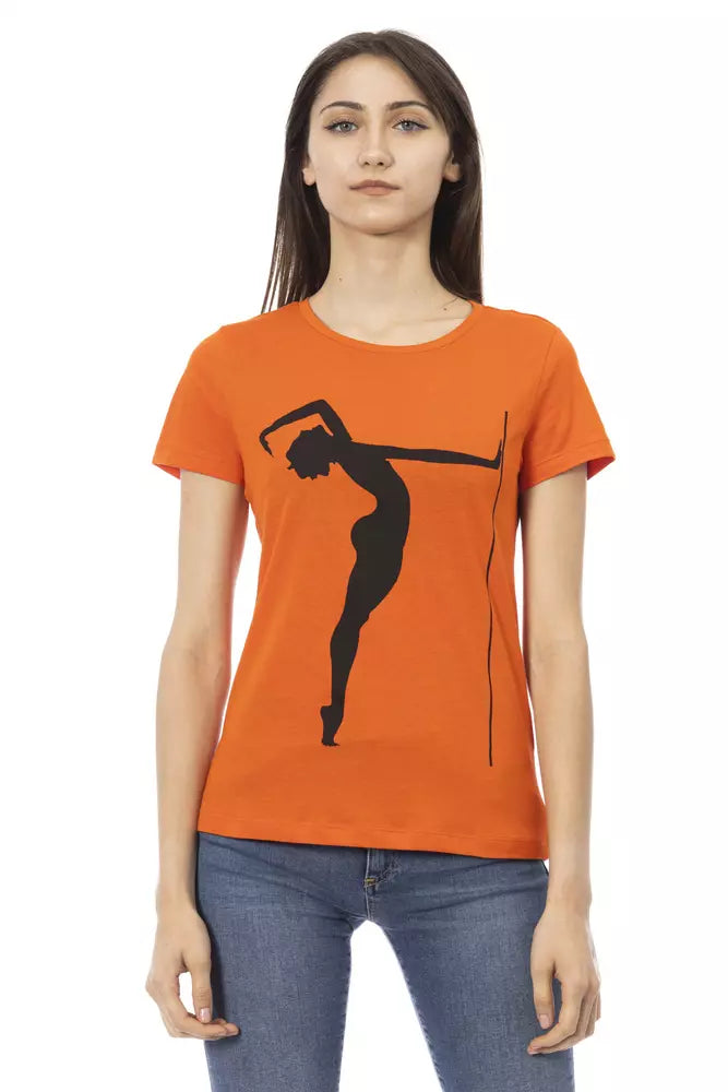 Orange Cotton Women Top - SEHABRANDS