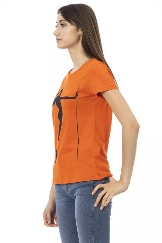 Orange Cotton Women Top - SEHABRANDS