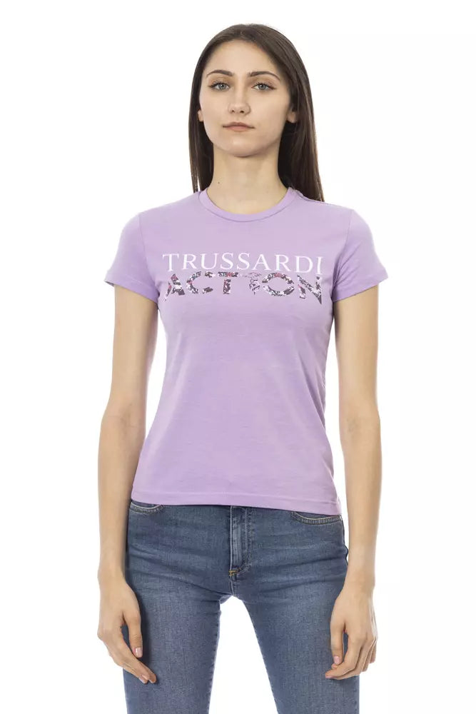 Purple Cotton Women Top - SEHABRANDS