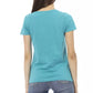 Light Blue Cotton Women Top - SEHABRANDS