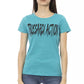 Light Blue Cotton Women Top - SEHABRANDS