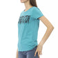 Light Blue Cotton Women Top - SEHABRANDS