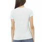 Light Blue Cotton Women Top - SEHABRANDS