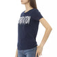 Blue Cotton Women T-Shirt - SEHABRANDS