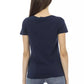 Blue Cotton Women T-Shirt - SEHABRANDS