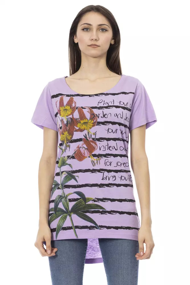 Purple Cotton Women Top - SEHABRANDS