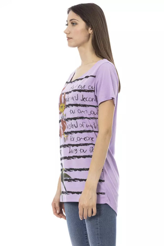 Purple Cotton Women Top - SEHABRANDS