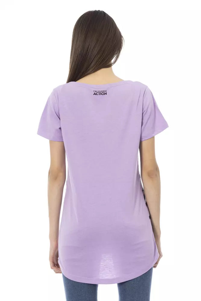 Purple Cotton Women Top - SEHABRANDS