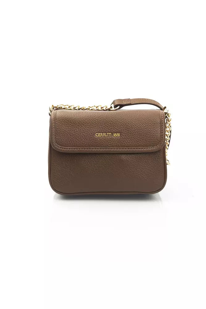 Brown Leather Women Crossbody Bag - SEHABRANDS