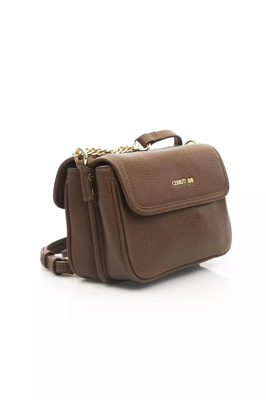 Brown Leather Women Crossbody Bag - SEHABRANDS