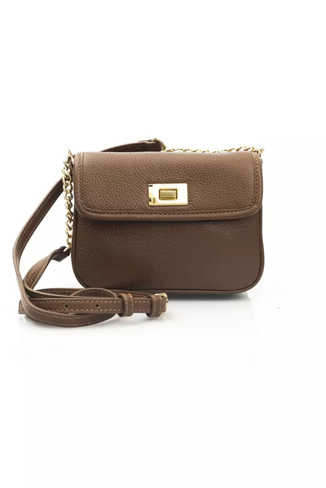 Brown Leather Women Crossbody Bag - SEHABRANDS