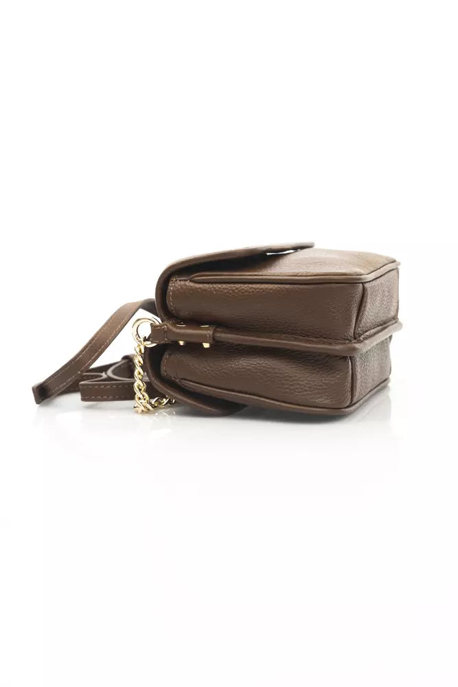 Brown Leather Women Crossbody Bag - SEHABRANDS