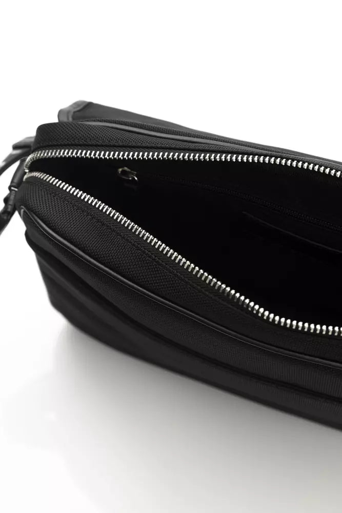 Black Nylon Men Messenger Bag - SEHABRANDS