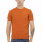 Orange Cotton Men Sweater - SEHABRANDS