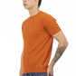 Orange Cotton Men Sweater - SEHABRANDS