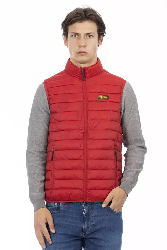 Red Polyester Men Jacket - SEHABRANDS