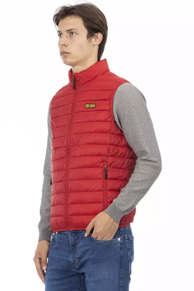 Red Polyester Men Jacket - SEHABRANDS