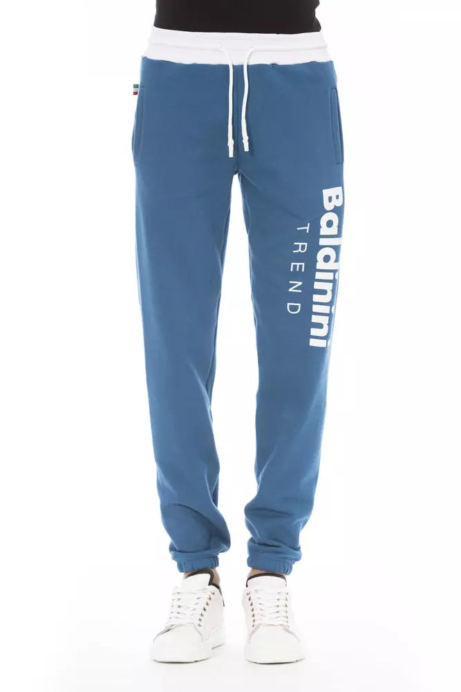 Blue Cotton Men Pant - SEHABRANDS