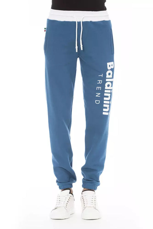 Blue Cotton Men Pant - SEHABRANDS