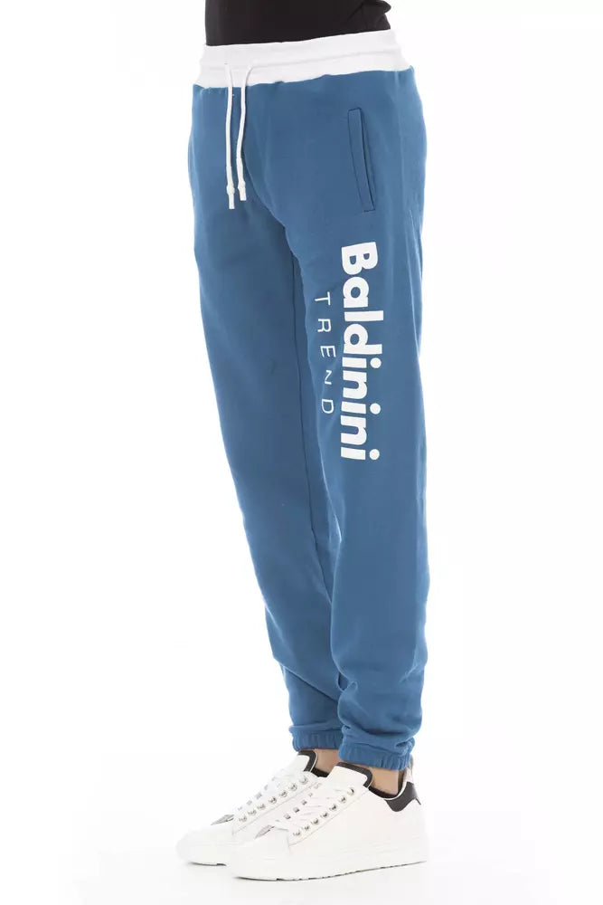 Blue Cotton Men Pant - SEHABRANDS