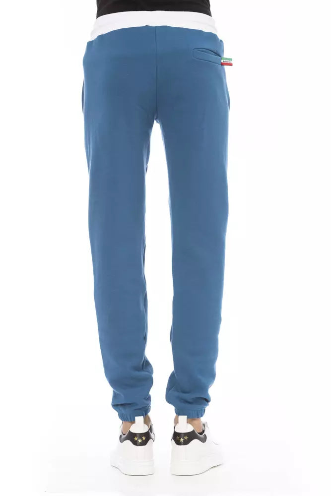 Blue Cotton Men Pant - SEHABRANDS