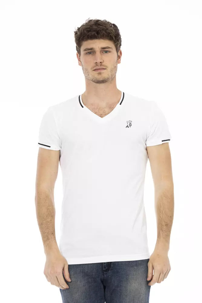 White Cotton Men T-Shirt - SEHABRANDS