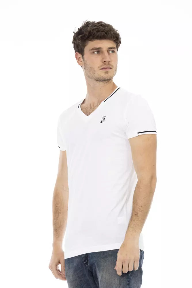 White Cotton Men T-Shirt - SEHABRANDS