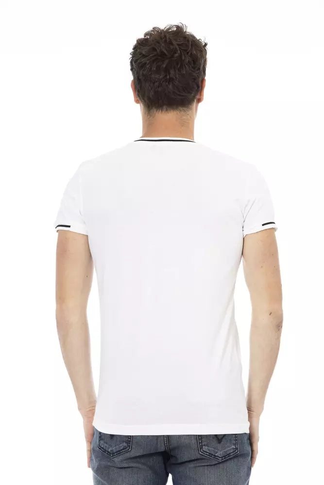 White Cotton Men T-Shirt - SEHABRANDS