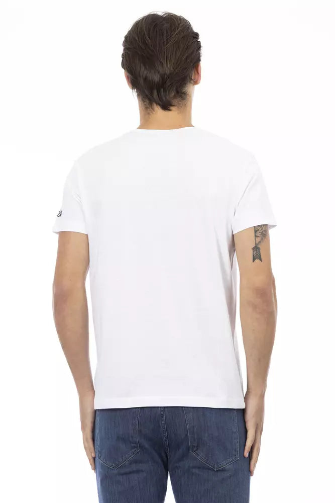 White Cotton Men T-Shirt - SEHABRANDS