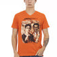 Orange Cotton Men T-Shirt - SEHABRANDS