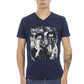 Blue Cotton Men T-Shirt - SEHABRANDS