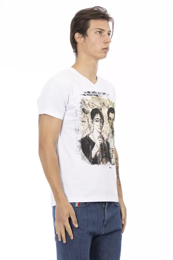 White Cotton Men T-Shirt - SEHABRANDS