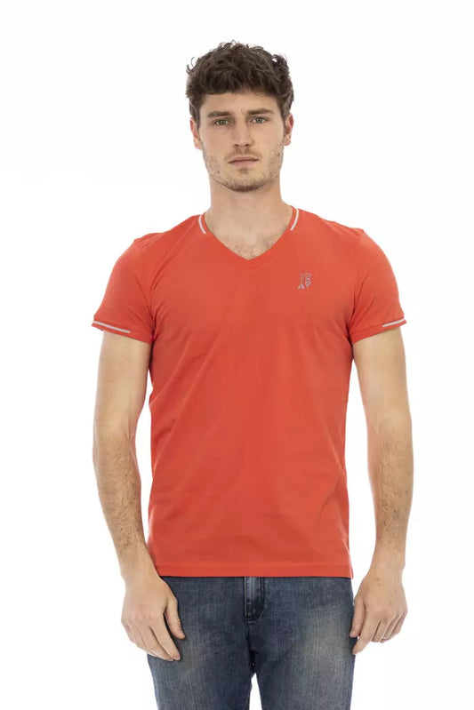 Orange Cotton Men T-Shirt - SEHABRANDS