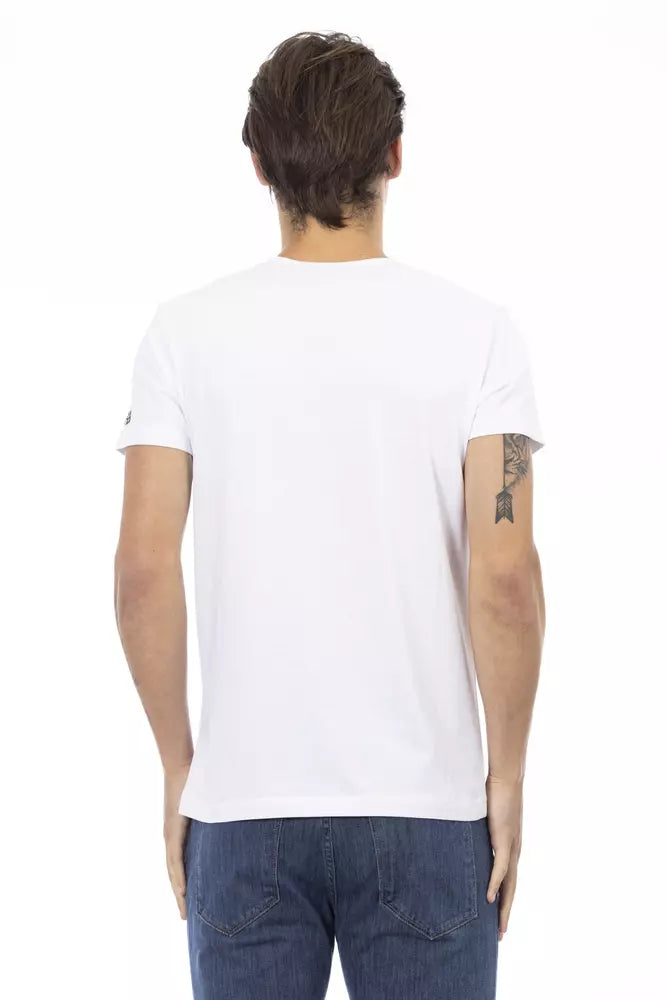 White Cotton Men T-Shirt - SEHABRANDS