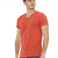 Orange Cotton Men T-Shirt - SEHABRANDS