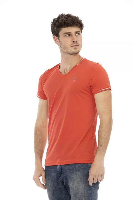 Orange Cotton Men T-Shirt - SEHABRANDS