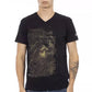 Black Cotton Men T-Shirt - SEHABRANDS