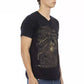 Black Cotton Men T-Shirt - SEHABRANDS