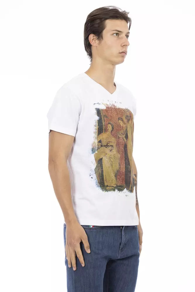 White Cotton Men T-Shirt - SEHABRANDS