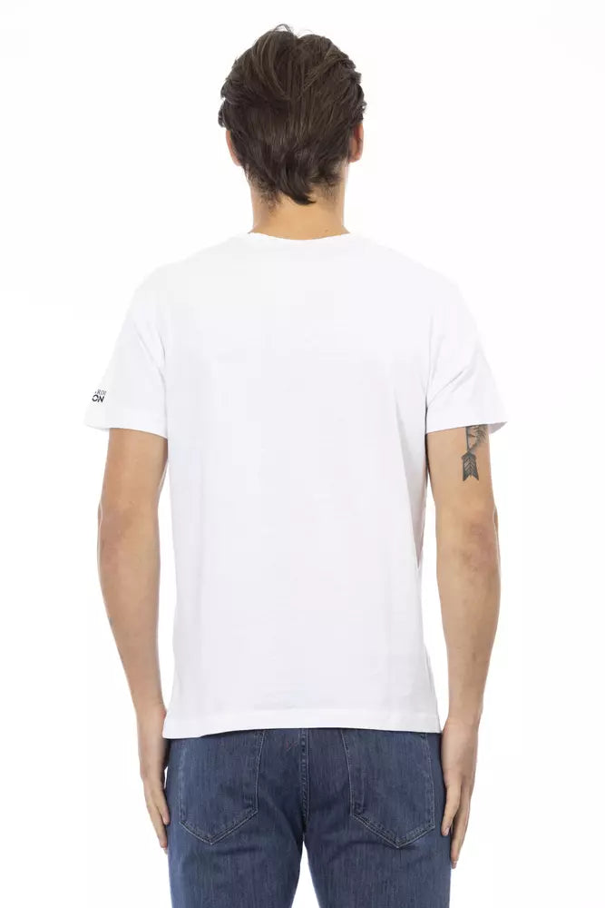 White Cotton Men T-Shirt - SEHABRANDS