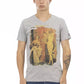 Gray Cotton Men T-Shirt - SEHABRANDS