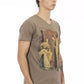 Brown Cotton Men T-Shirt - SEHABRANDS