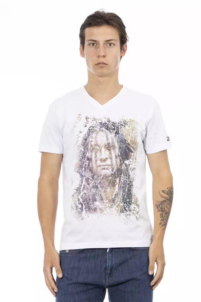 White Cotton Men T-Shirt - SEHABRANDS